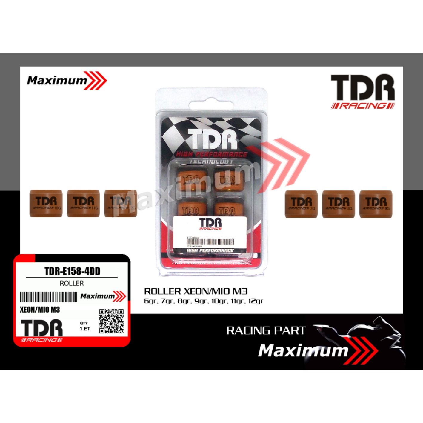 Jual TDR ROLLER 13gr NMAX XEON MIO 125 MIO M3 Maximum