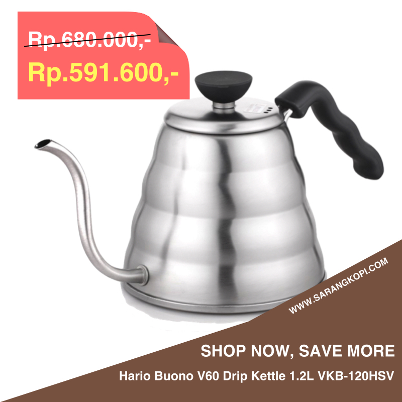 jual hario buono v60 drip kettle 1 2l vkb 120hsv rtdmal jual hario buono v60 drip kettle 1 2l vkb 120hsv rtdmal