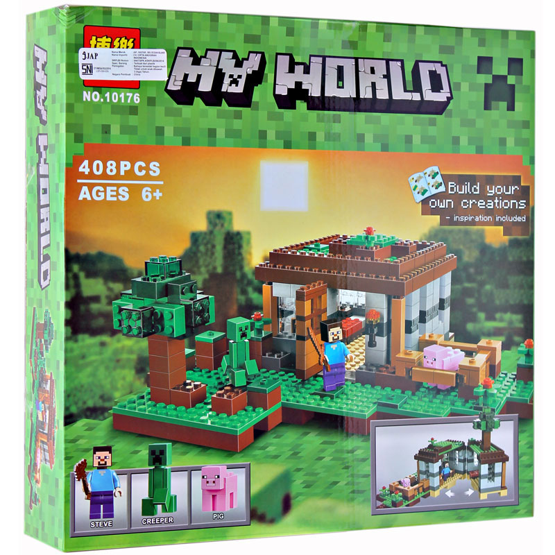 jual bela minecraft 408pcs 10176 lego blocks minecraft jual bela minecraft 408pcs 10176 lego blocks minecraft