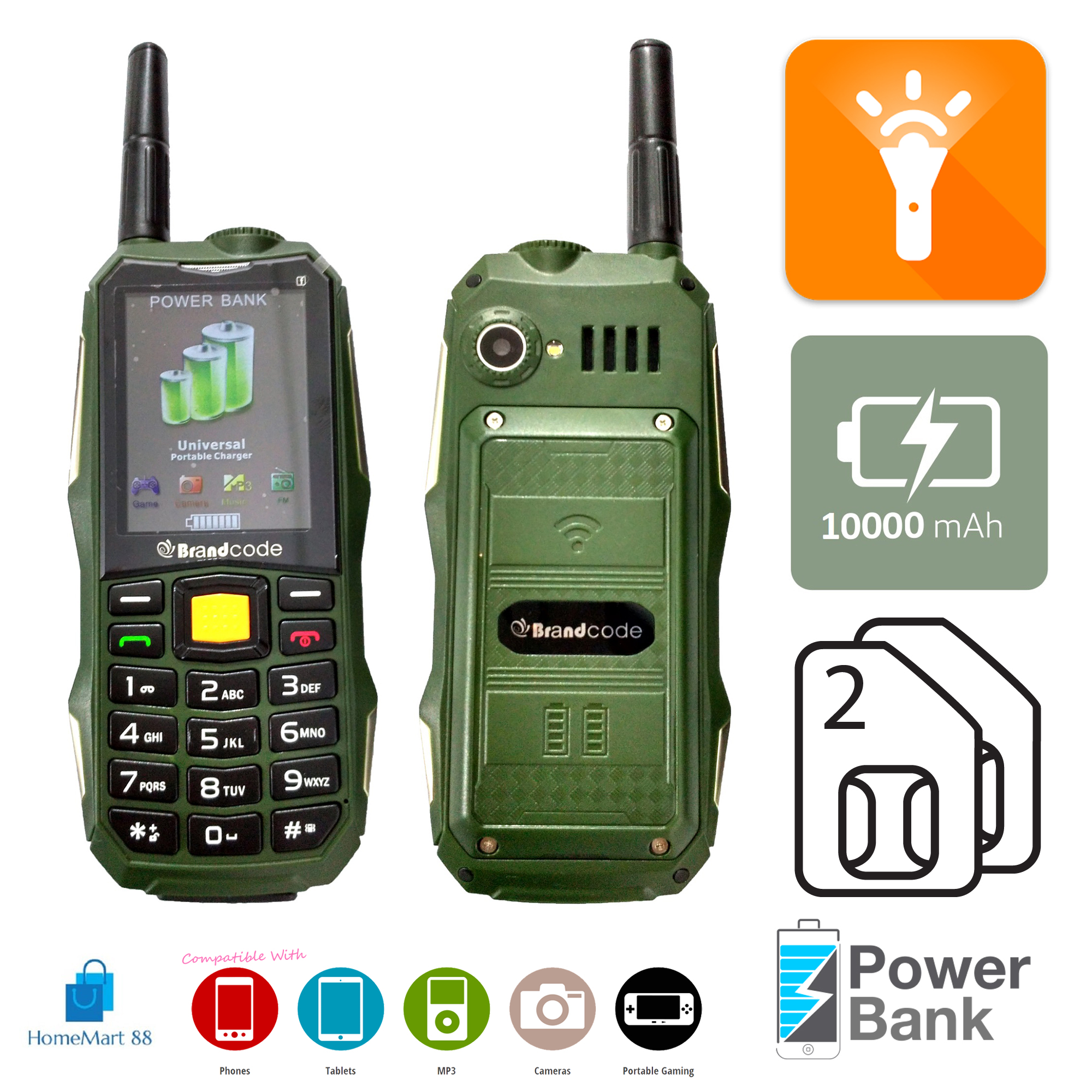... Loreng Review Harga Source · hp outdoor mito 890 army 10000mah bisa jadi power bank Source Jual Brandcode B81