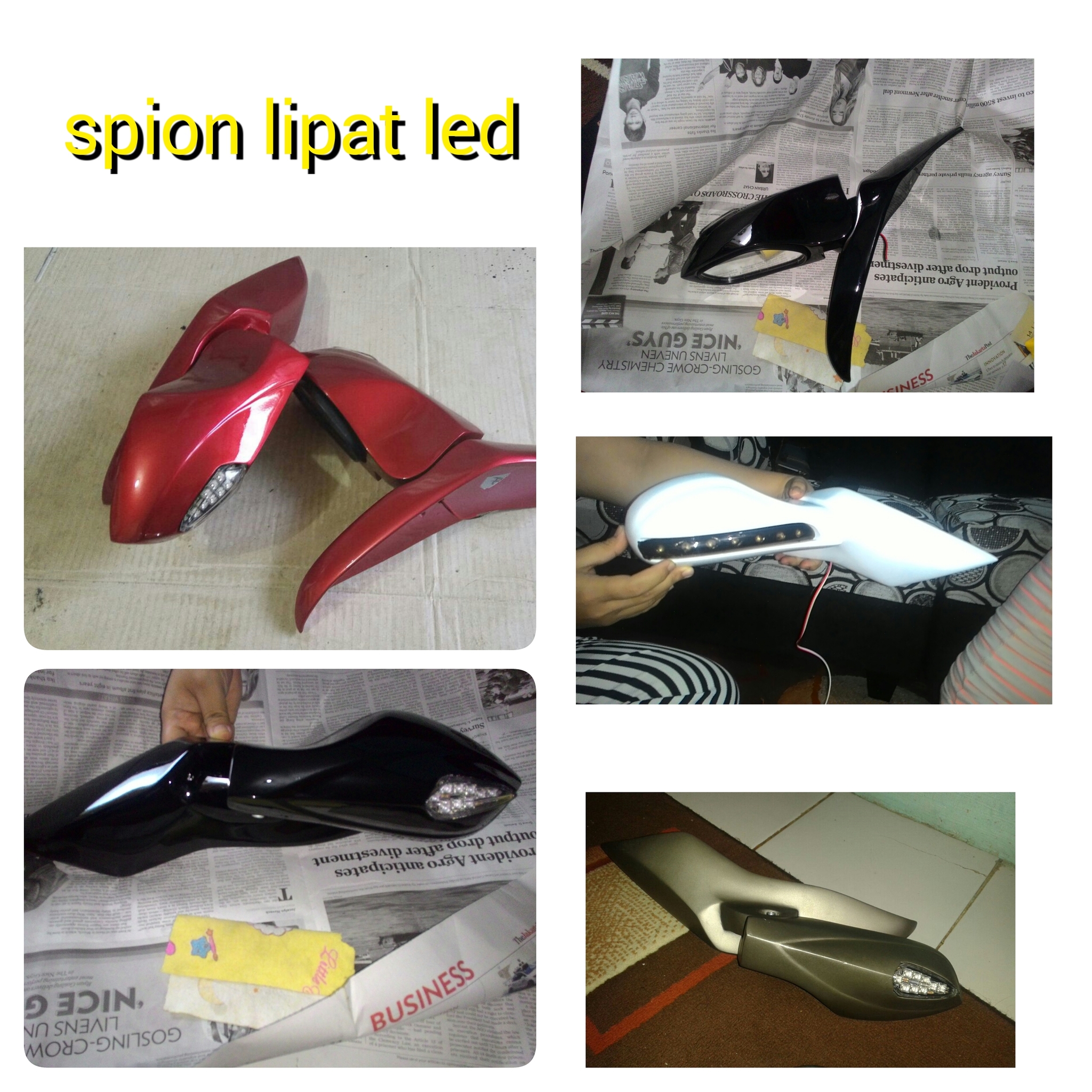 Jual Spion Lipat Led Nmax Sandy Variasi8 Tokopedia