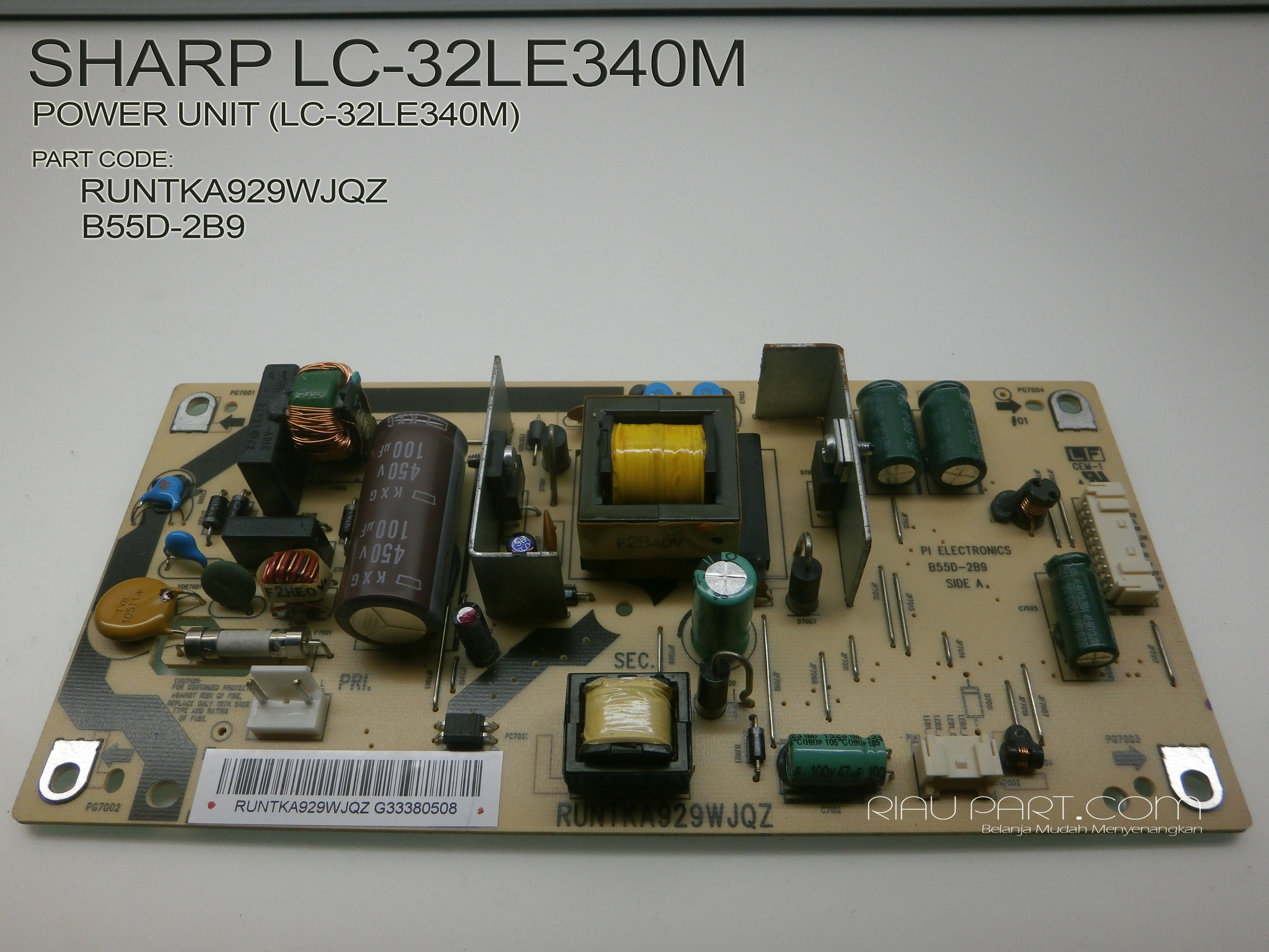 jual psu regulator tv power supply tv sharp lc jual psu regulator tv power supply tv sharp lc