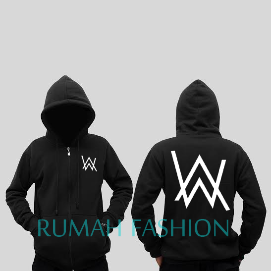 jual jaket zipper hoodie sweater alan walker hitam jual jaket zipper hoodie sweater alan walker hitam