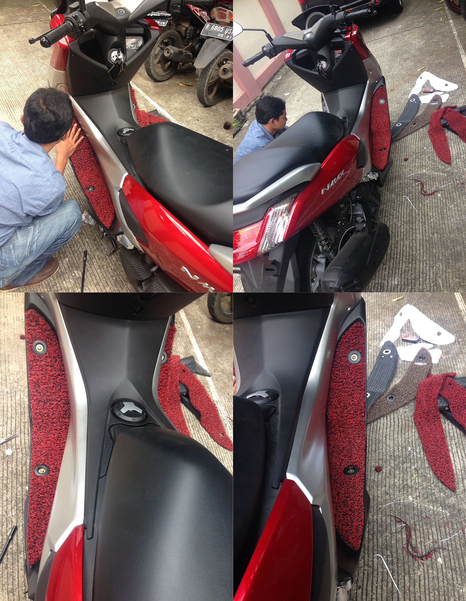 Jual Step Floor Motorcyle Mat Karpet Motor Matic Yamaha Nmax N