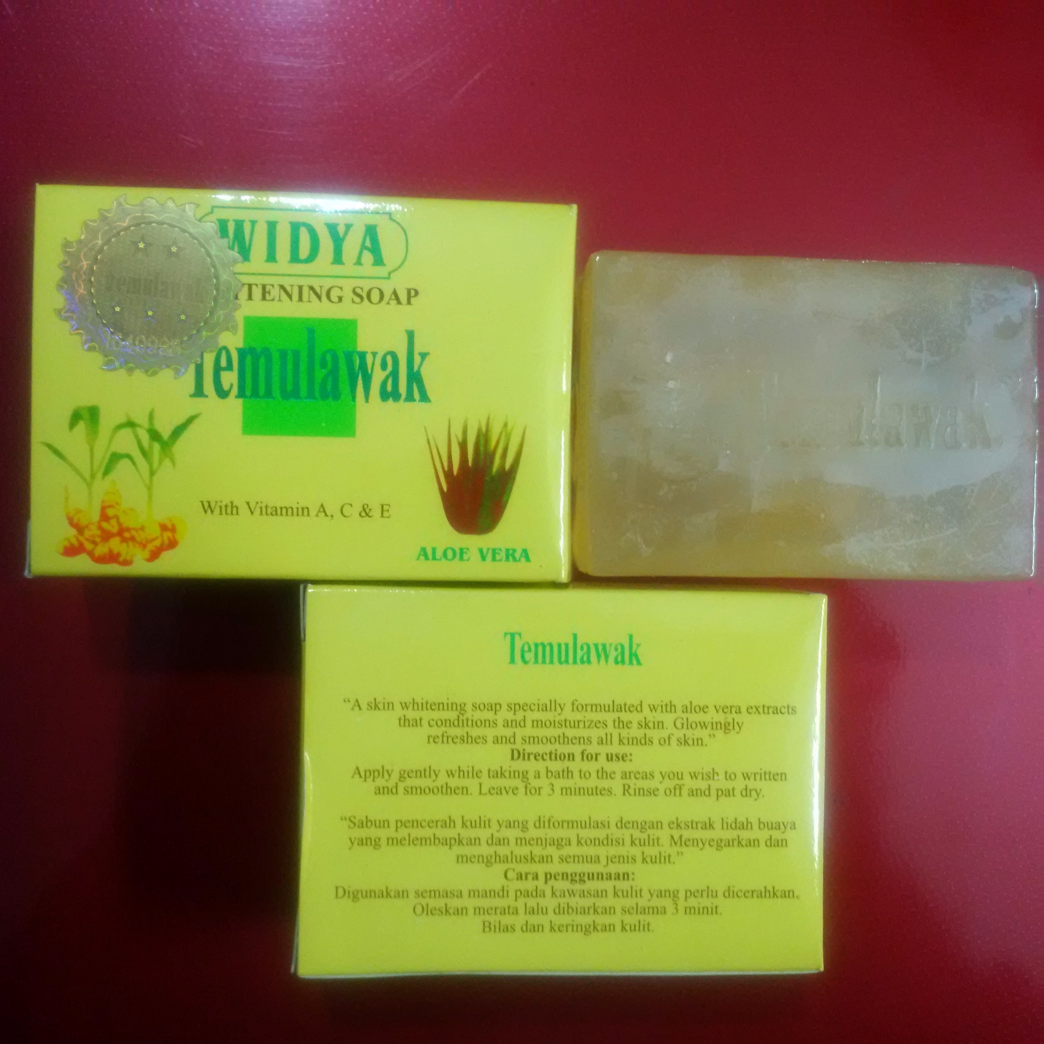 SABUN TEMULAWAK WIDYA HOLOGRAM GOLD .