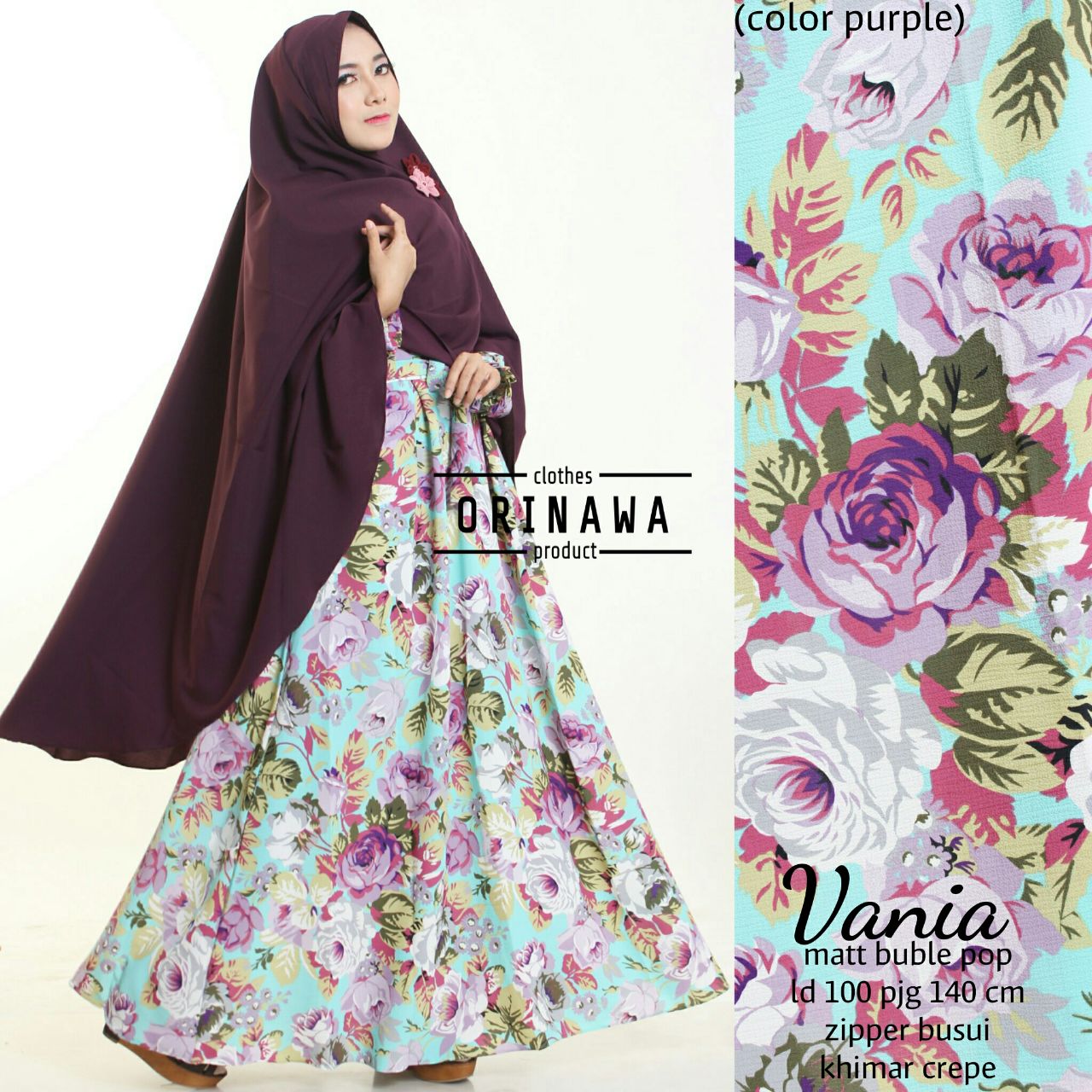 harga gamis syari abaya cantik motif bunga cantik vania harga gamis syari abaya cantik motif bunga cantik vania