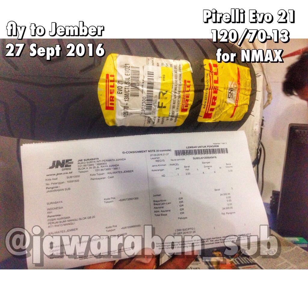 Jual Ban Yamaha NMAX Pirelli Evo 21 120 70 13 Depan FR PENJUAL