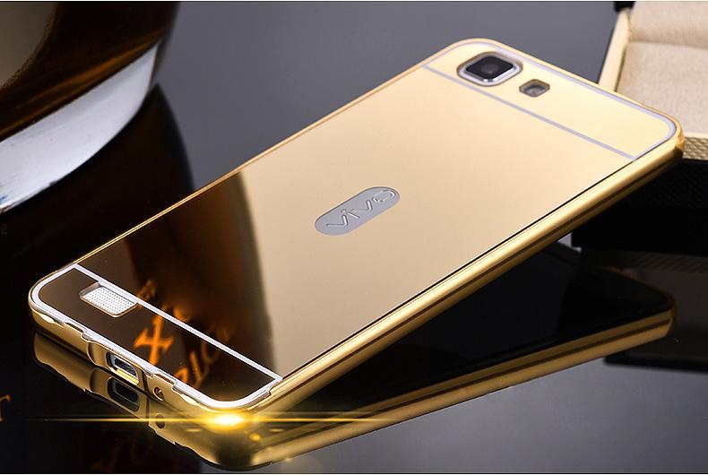 Jual Bumper Mirror Case Vivo Y35 /Aluminium/Metal/Slide/Back Case/