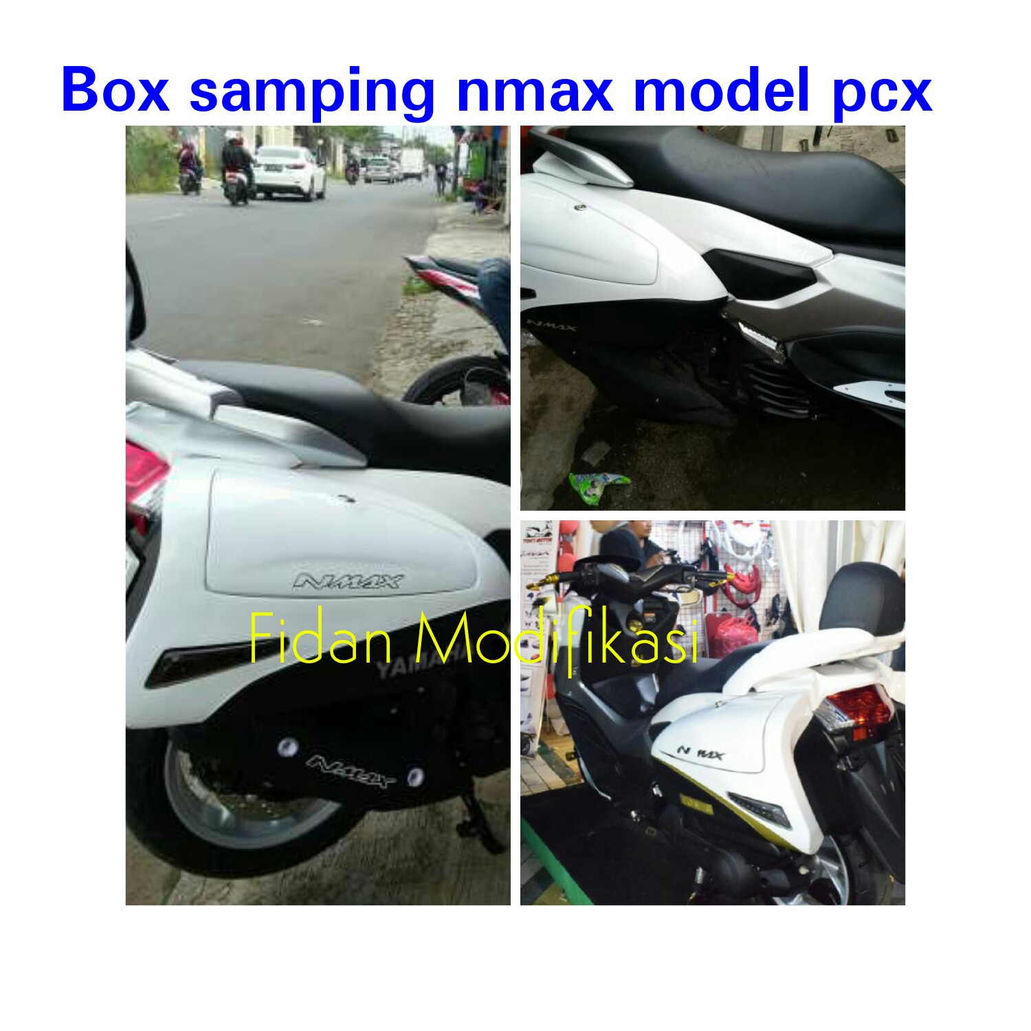Jual Box Samping Nmax Model Pcx Fidan Fiber Modifikasi Tokopedia