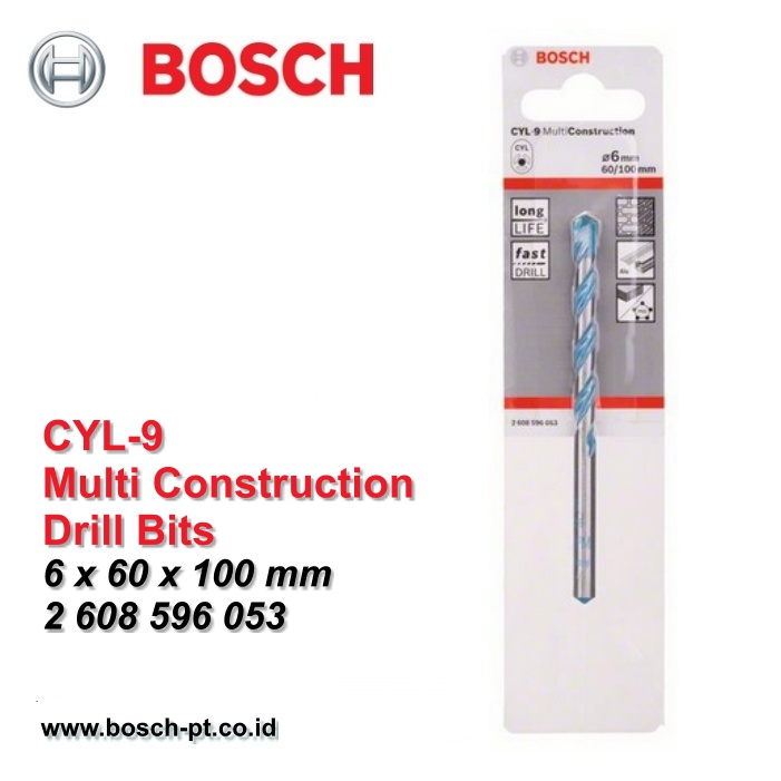 jual cyl 9 multi construction drill bits mata bor konstruksi bosch 6mm pt ratna asia jual cyl 9 multi construction drill bits mata bor konstruksi bosch 6mm pt ratna asia