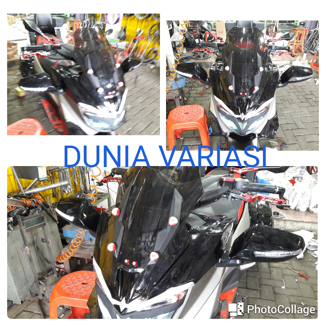 Jual Tameng Plus Visor Dan Spion Lipat PLASTIK ABS NMAXtanpa Bor