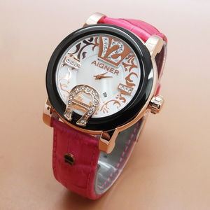 harga aigner baridona batik pink leather gold jam harga aigner baridona batik pink leather gold jam