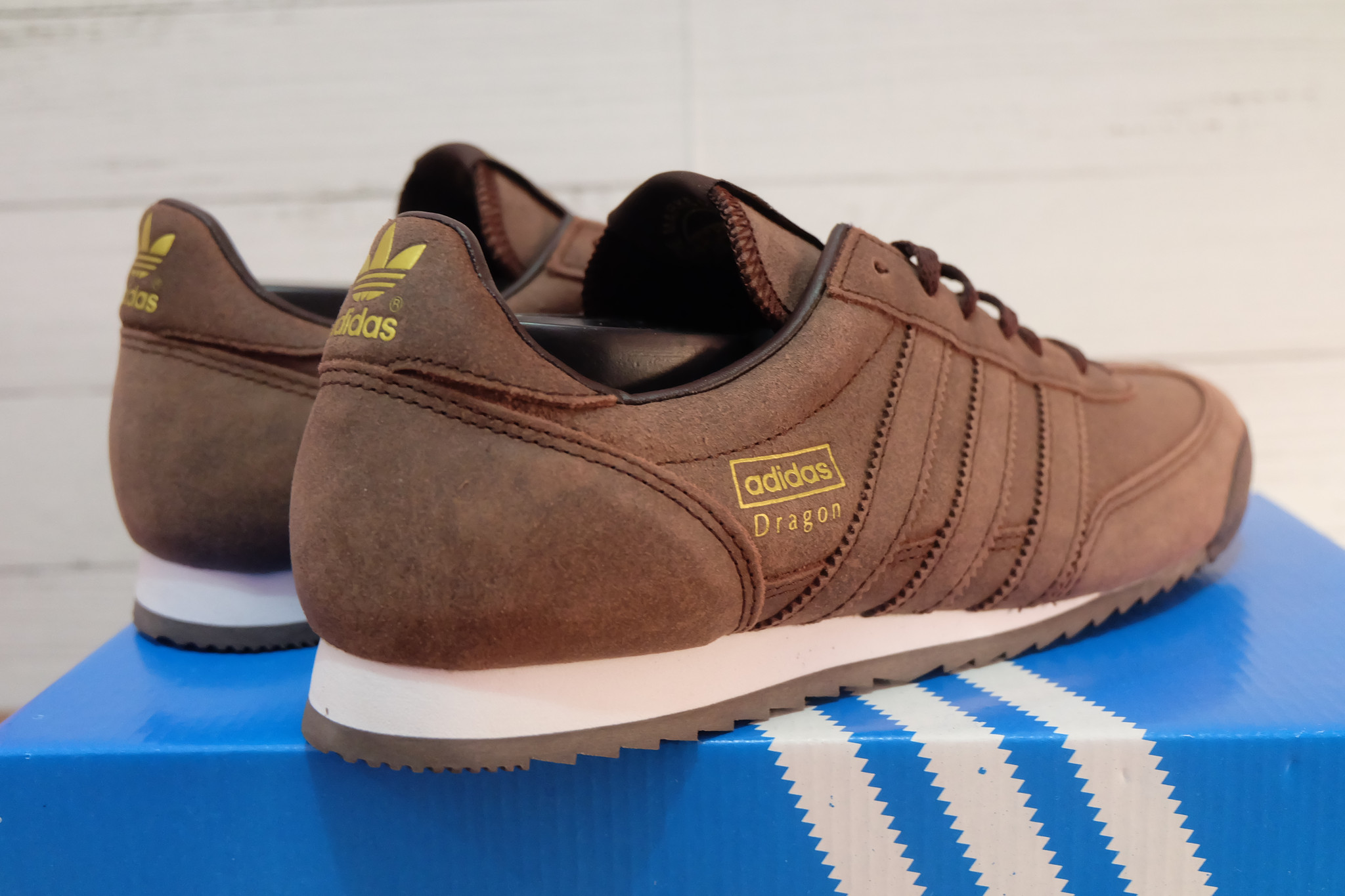 adidas dragon brown leather