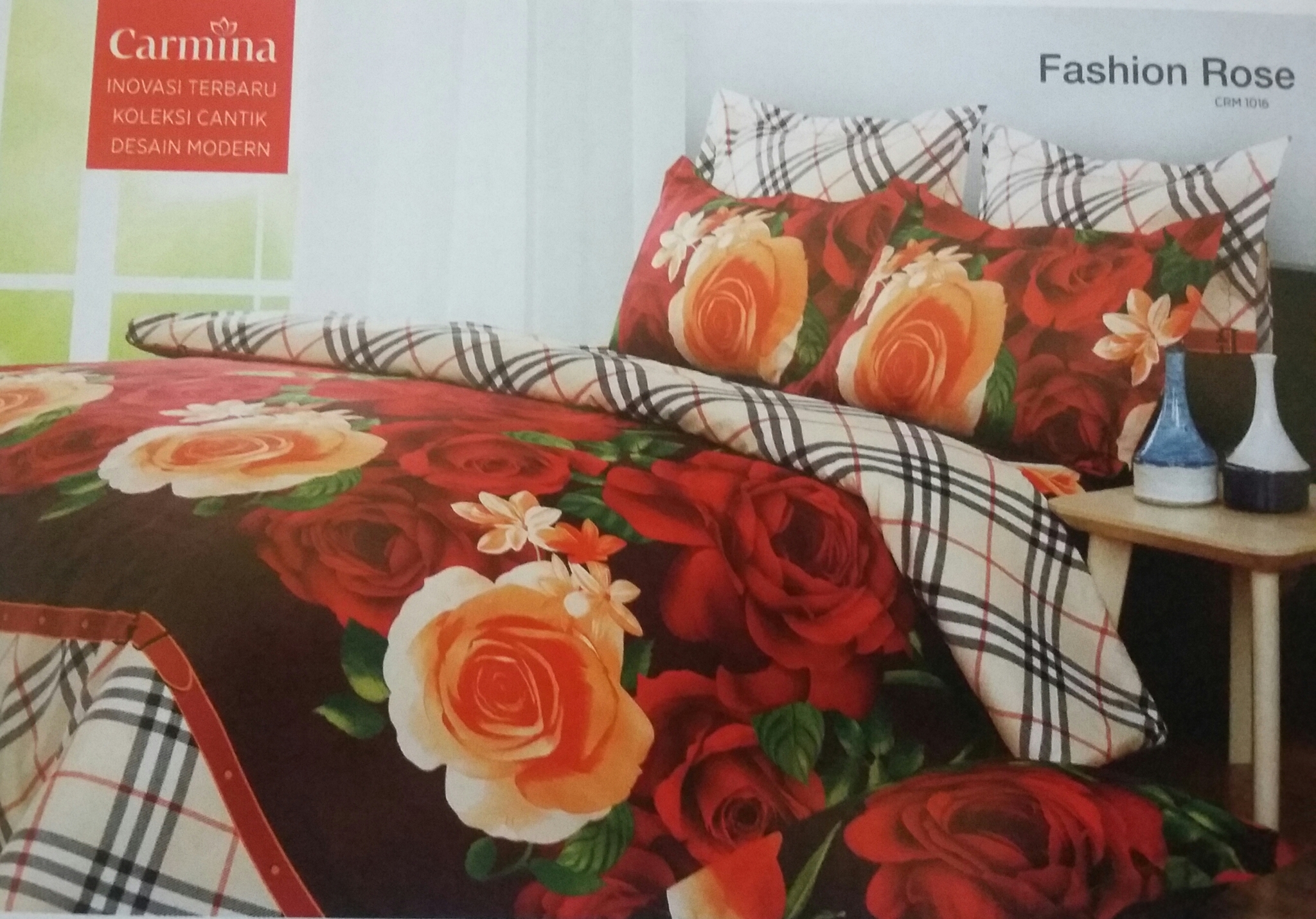Jual SPREI CARMINA BATIK KING 180 X 200 MOTIF FASHION ROSE - Rannia Collection | Tokopedia