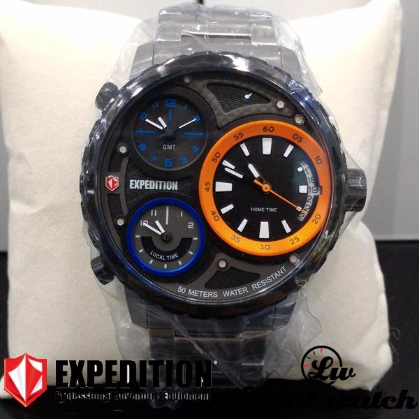 Expedition Original Pria E-6718 SILVER HITAM ORANGE