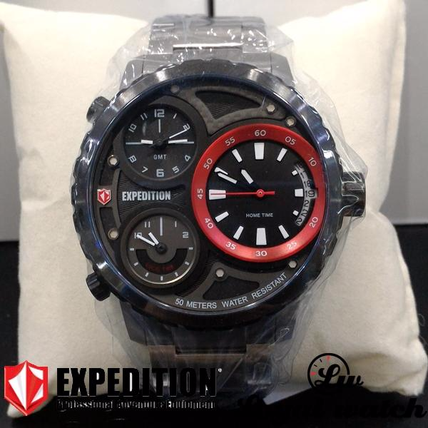 Expedition Original Pria E-6718 SILVER HITAM MERAH