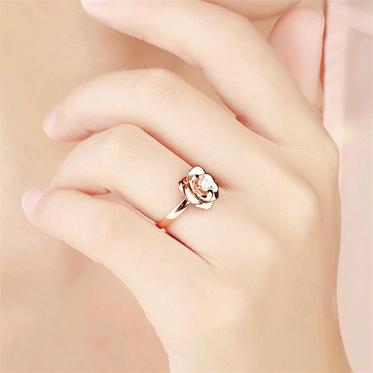 Jual Rose Diamond Ring - Cincin Kawin- Cincin Emas Berlian ...