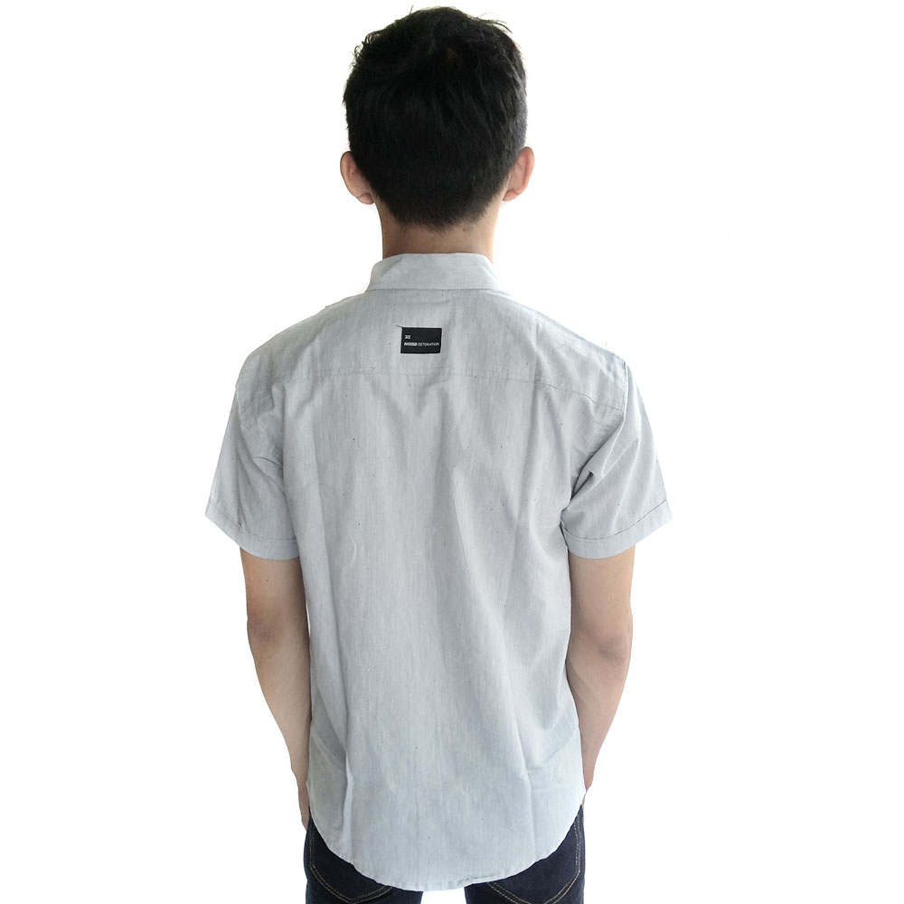 Noisd Detonation Kemeja Lengan Pendek ND13 - Grey .