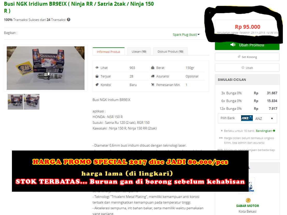 jual busi ngk iridium br9eix rr satria 2tak jual busi ngk iridium br9eix rr satria 2tak