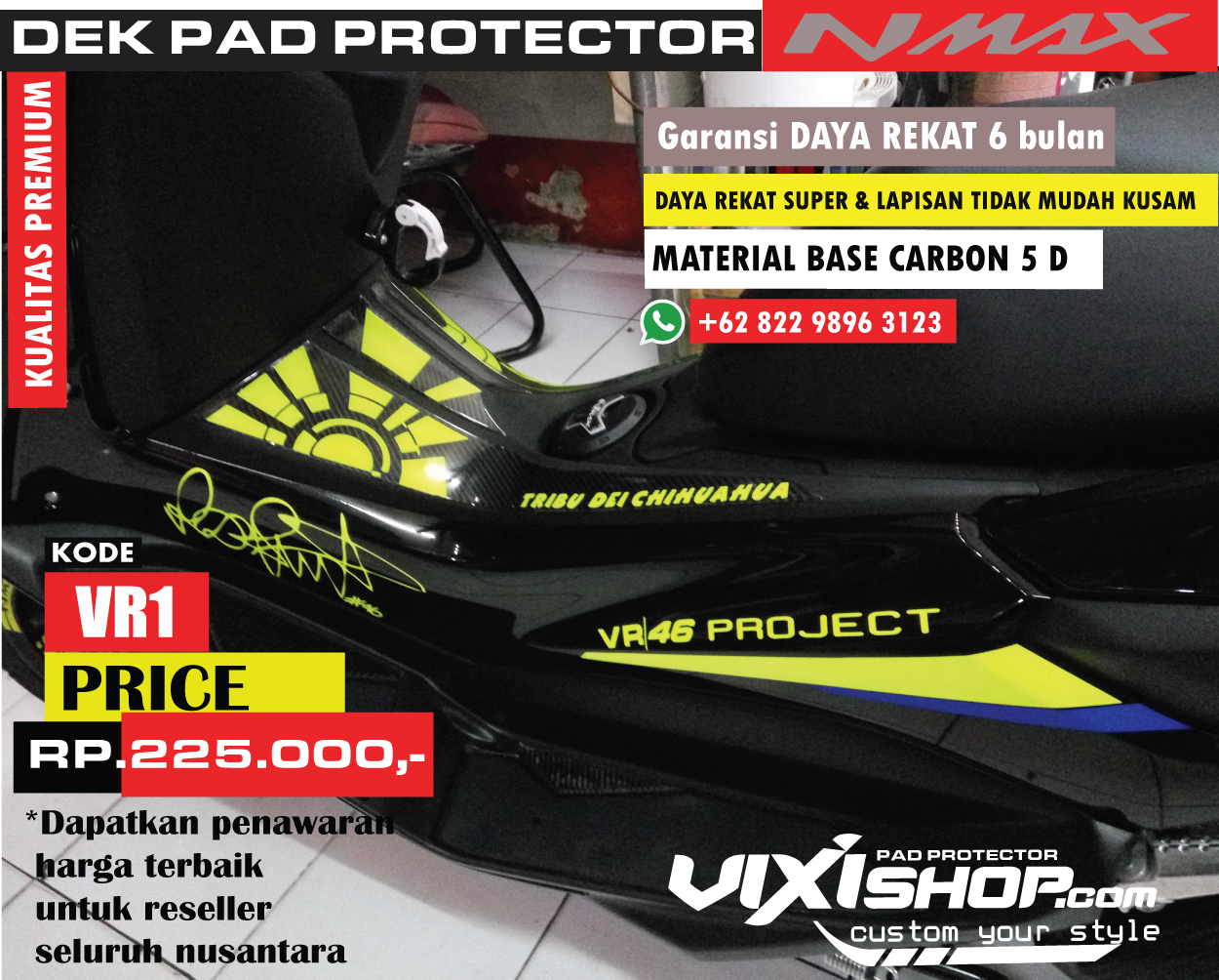 Jual Pad Protector Vr46 Edition VR1 Nmax VixishopCom Tokopedia