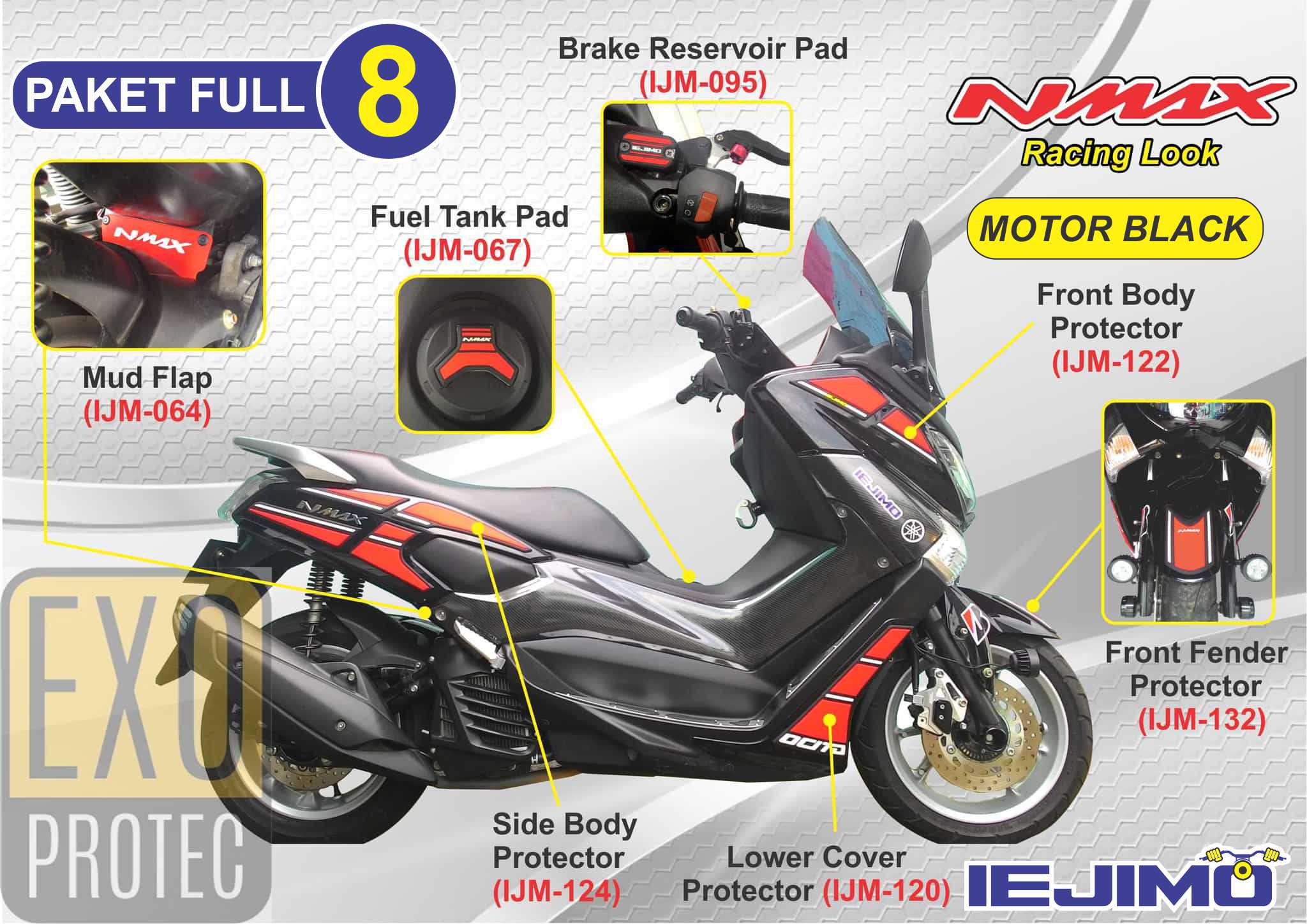 Jual Aksesoris Nmax Paket Body Protector Nmax Striping Nmax
