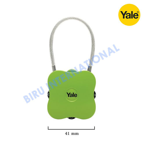 Gembok Koper Yale YP4/41/350/1 (Travel Lock Range GREEN -