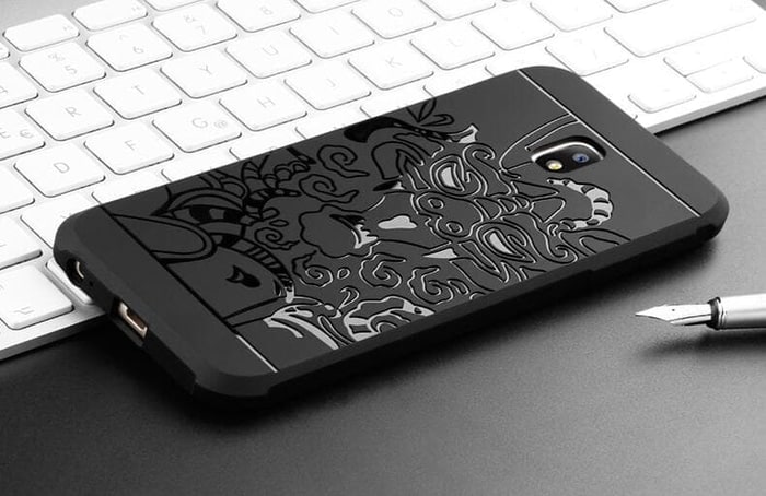 Case Samsung Galaxy J7 PRO COCOSE Dragon Soft Silicone 3D Cover Casing