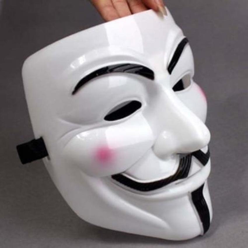 Jual Topeng Vendetta Mask Occupy Anonymous Cosplay - Putih - larisjayamaju | Tokopedia