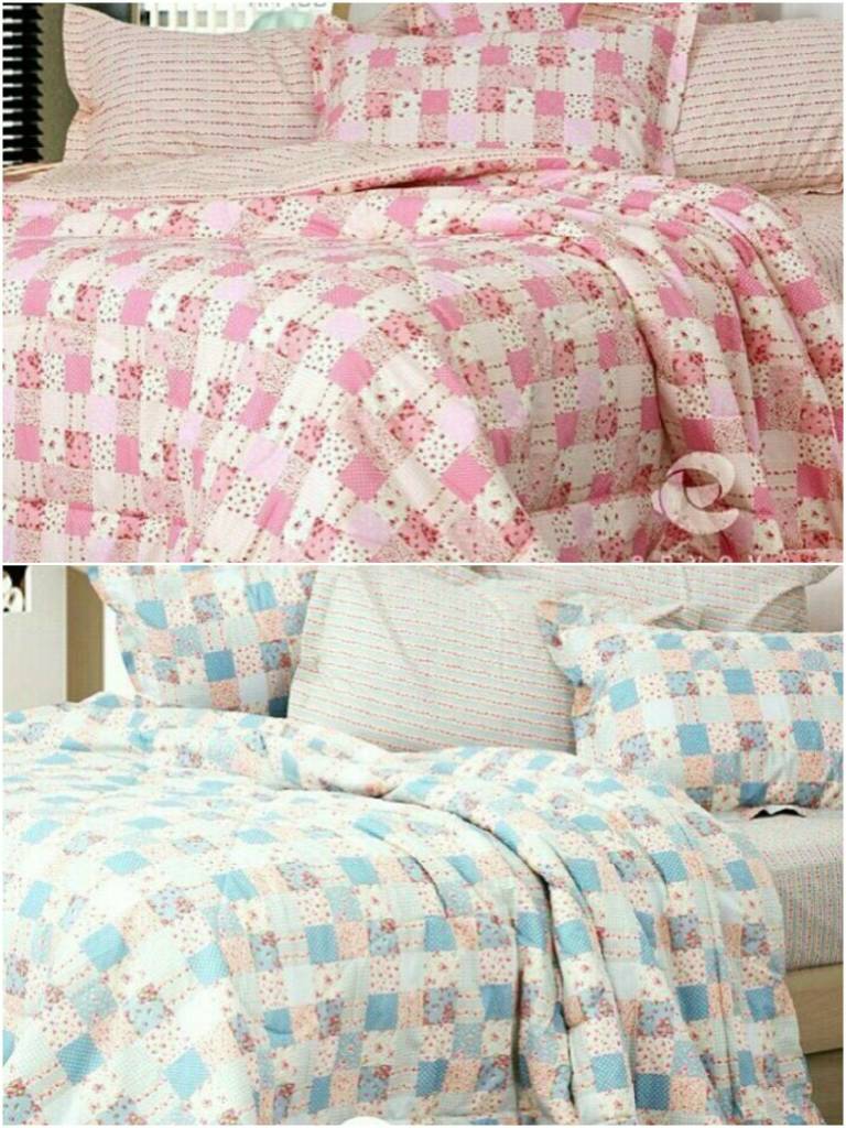 Bedcover 180x200 Kotak Kotak Biru Wikie Cloud Design Ideas