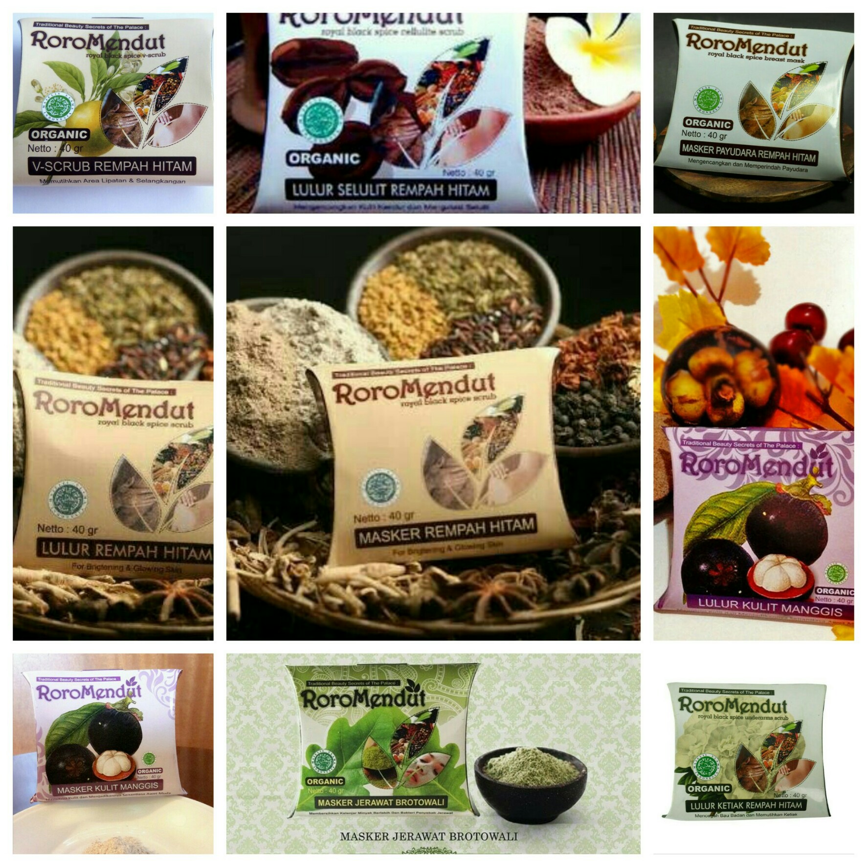 Roro Mendut Masker / Lulur Original