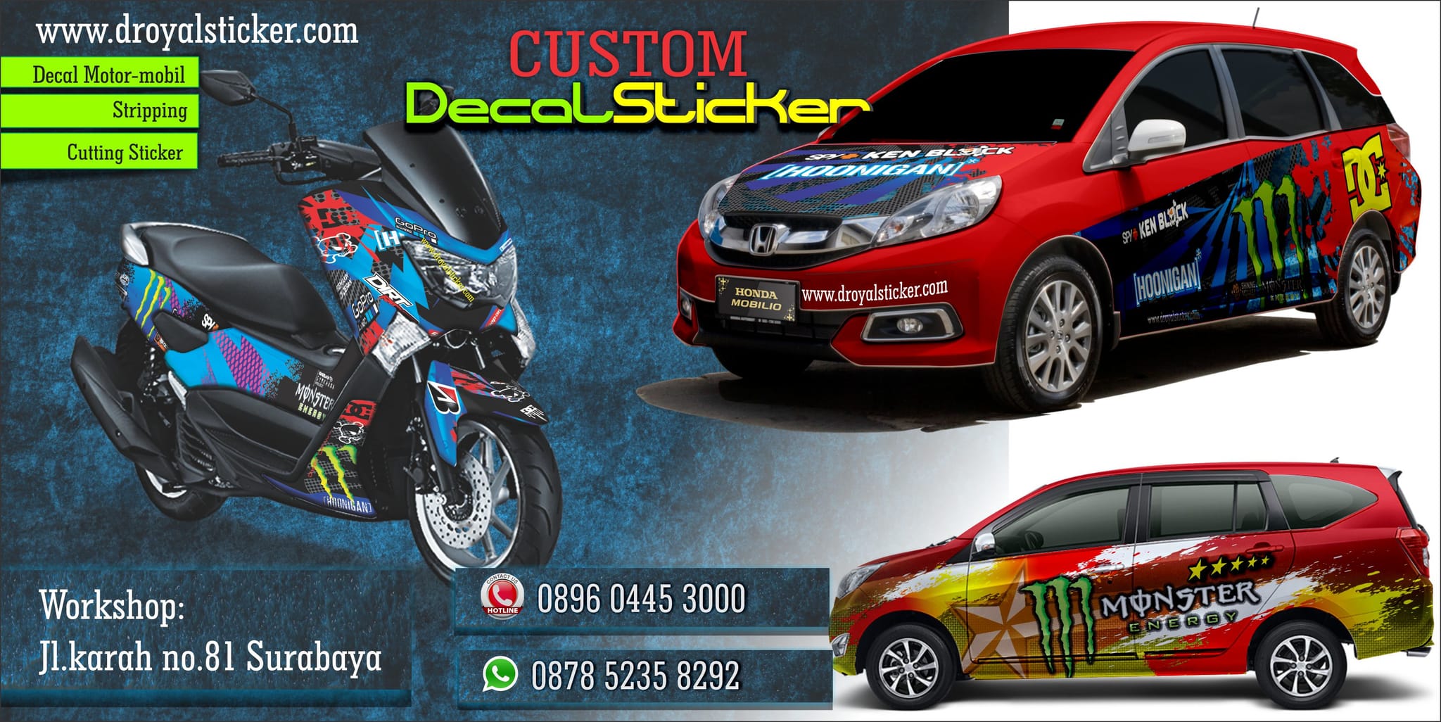 Jual Stiker Decal NMAX Hoonigan Katalog Sticker Tokopedia