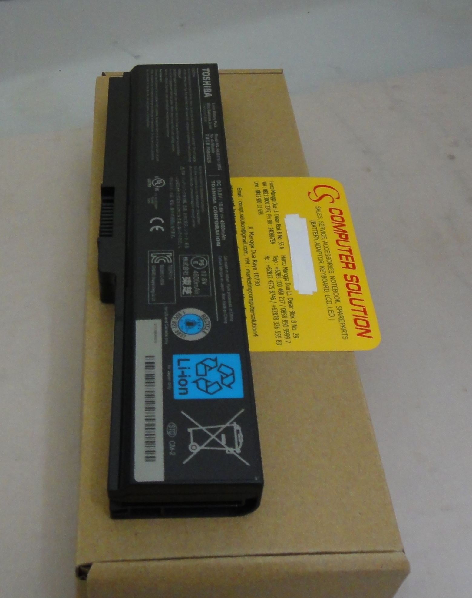 jual baterai original toshiba satellite l630 l635 l640 jual baterai original toshiba satellite l630 l635 l640