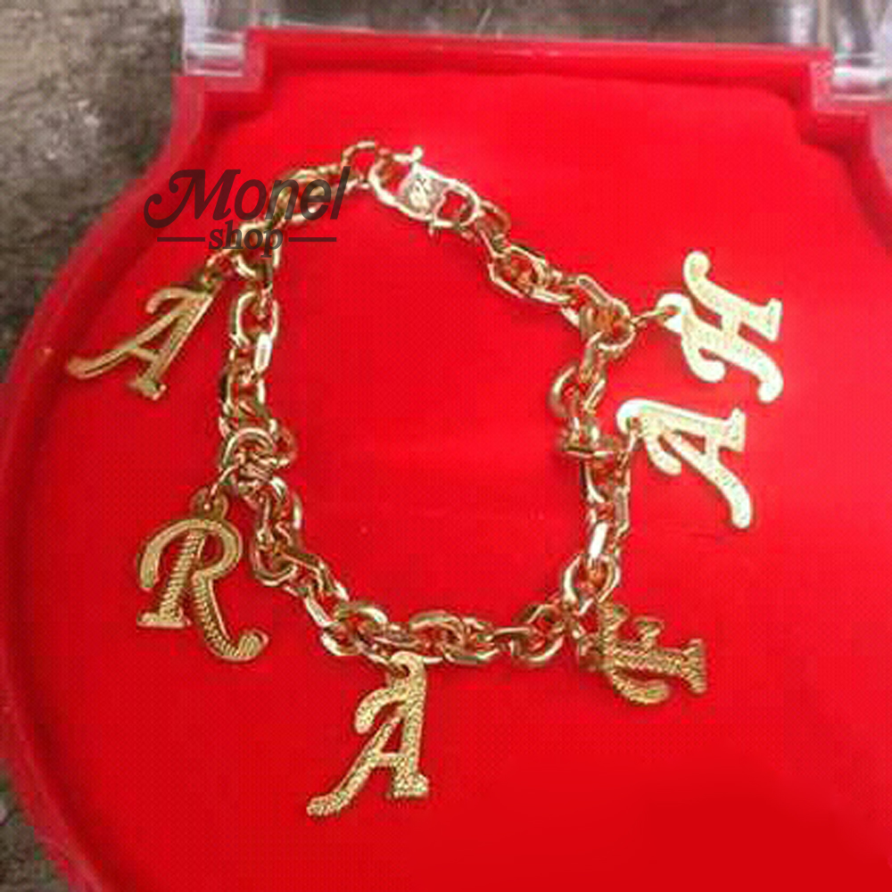 Gelang nama Lapis Emas Perhiasan Nama