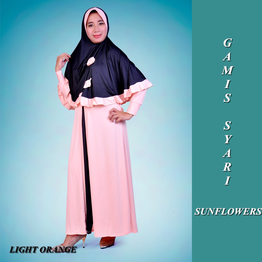Jual Baju Gamis Syari Terbaru RB Sunflower NauraCollections