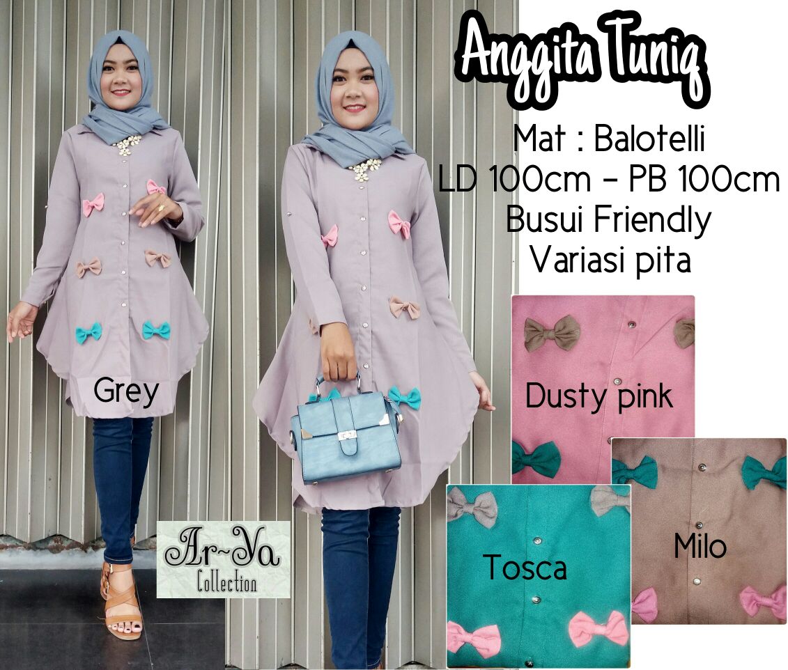 jual baju atasan tunik blouse muslim wanita anggita tuniq asika batik jual baju atasan tunik blouse muslim wanita anggita tuniq asika batik