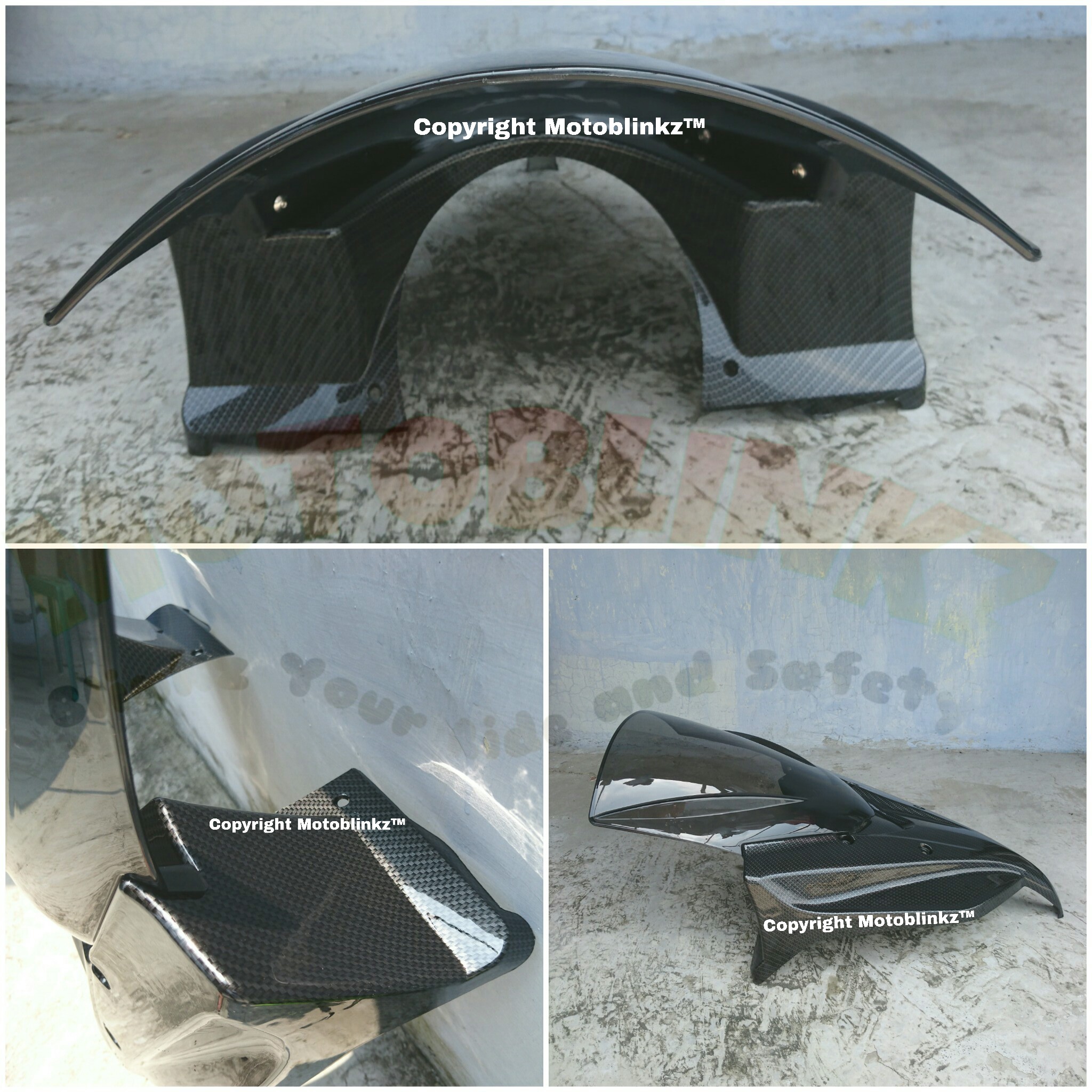 Jual NEMO Set Windshield Eagle Handguard Spion Lipat LED