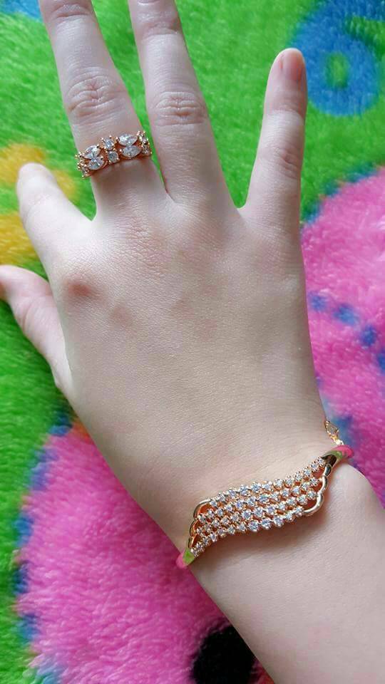 set gelang cincin