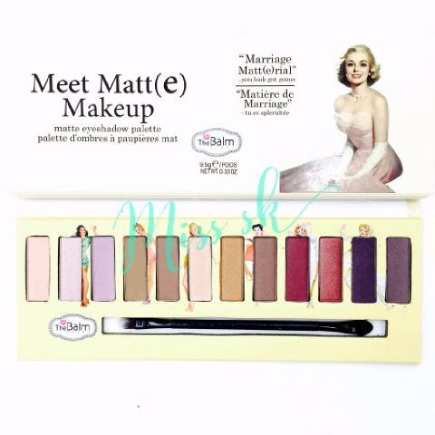 The Balm Marriage Meet matte make up eyeshadow palette