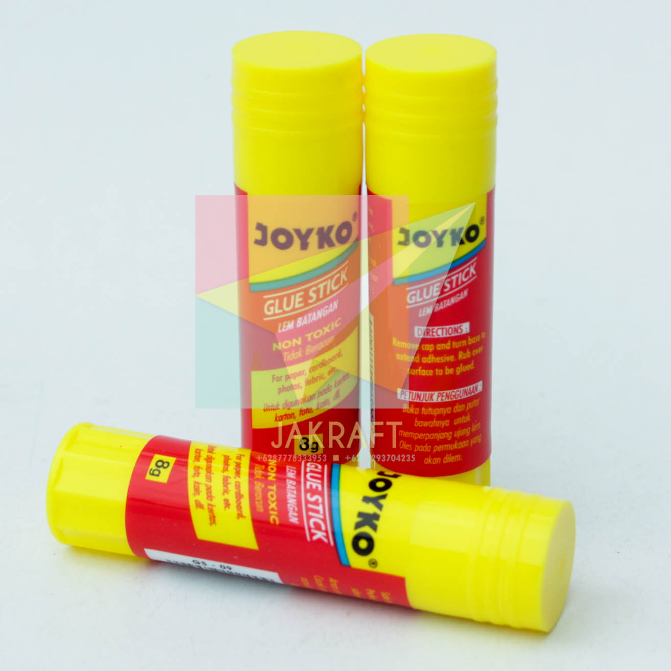 jual lem kertas perekat batang putar joyko glue stick 8gr jual lem kertas perekat batang putar joyko glue stick 8gr