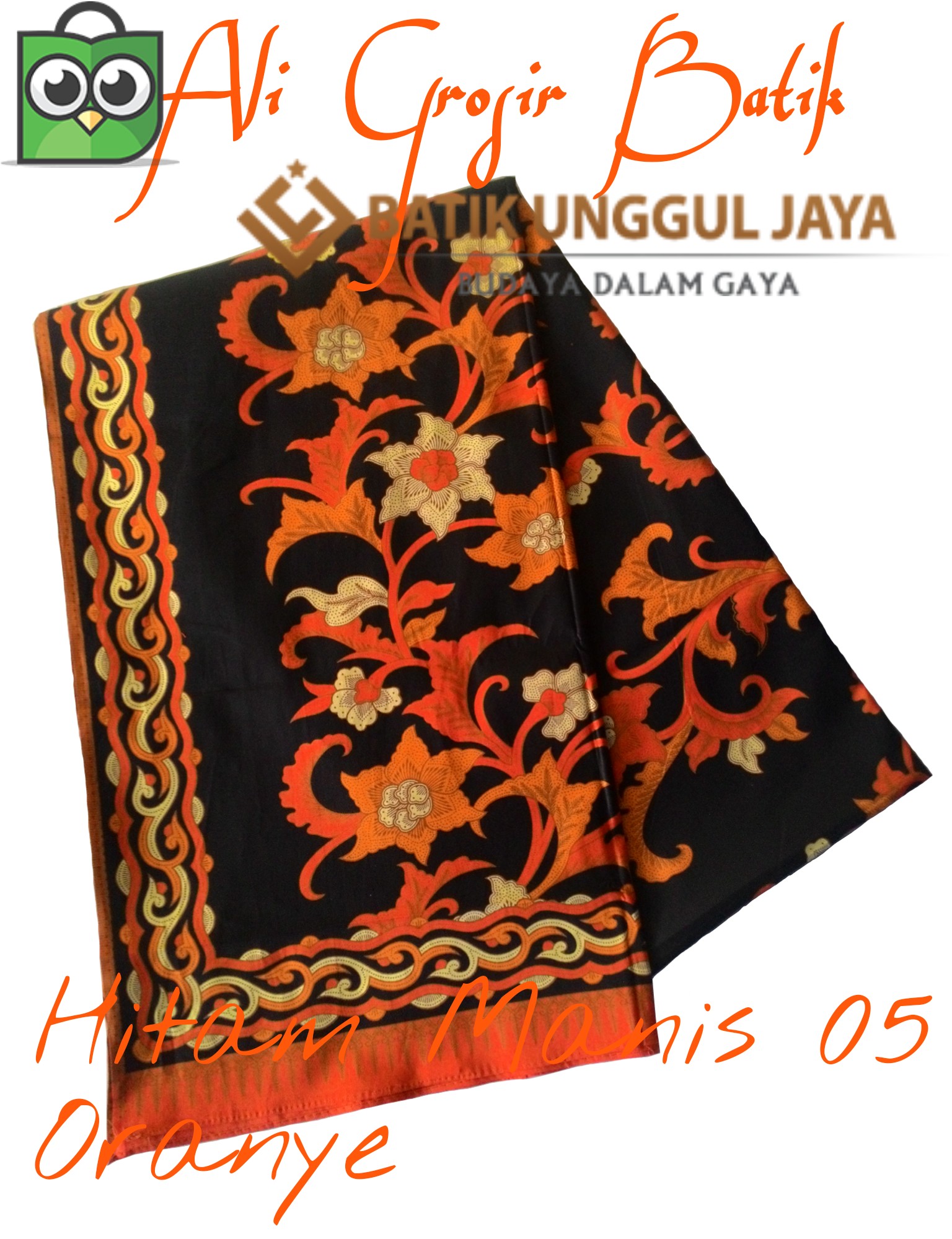 Jual Kain Batik Pekalongan Primisima Halus Hitam Manis 05 Oren Jual Kain Batik Pekalongan Primisima Halus Hitam Manis 05 Oren
