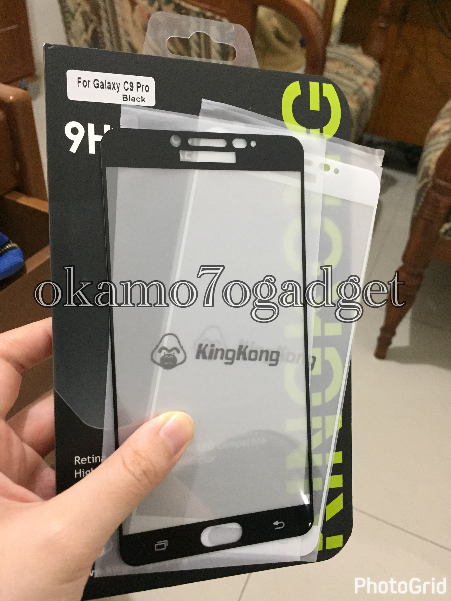 Hikaru Tempered Glass Samsung Galaxy C9 Pro Clear Update Daftar Galaxy C9 PRO FULL COVER Anti Gores Kingkong Tempered Glass C9 PRO