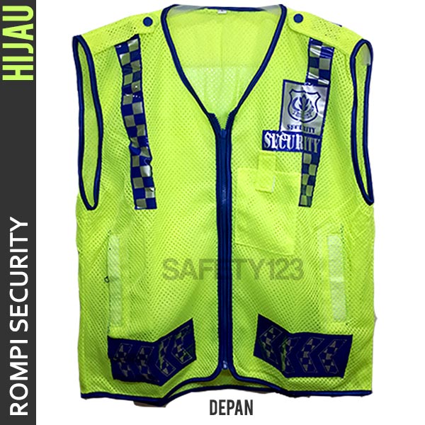 jual rompi jaring satpam security vest bagus hijau stabilo murah safety123 jual rompi jaring satpam security vest bagus hijau stabilo murah safety123
