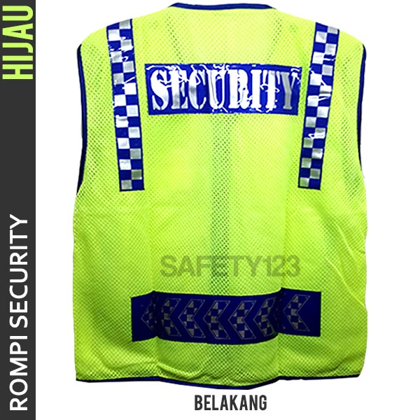 jual rompi jaring satpam security vest bagus hijau stabilo jual rompi jaring satpam security vest bagus hijau stabilo