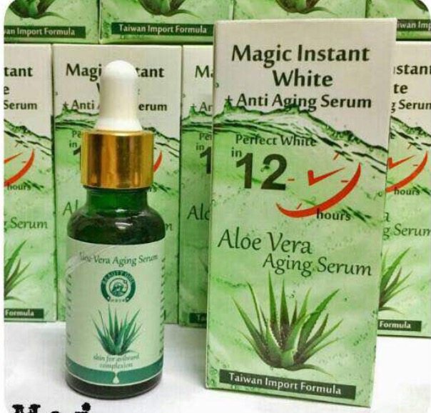 Magic Instant White Aloe Vera  Serum BPOM - Beauty Girl Aloevera