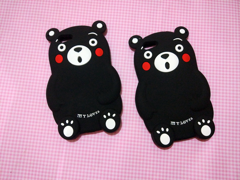 Oppo F1s A59 Cartoon Cute 3D Kumamon Soft Silicone Back Cover Case