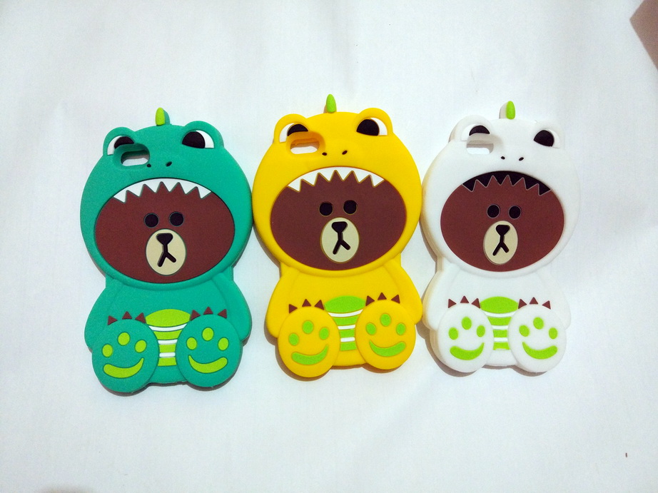 Oppo F3 Plus / R9s + Cute 3D Tiger Hat Bear Soft Silicone Back Case