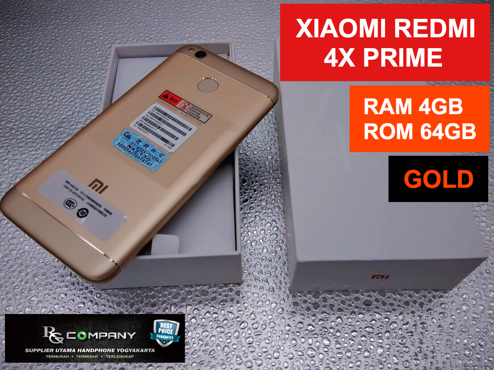 Harga Hp Xiaomi Note 4x Ram 4gb Jual Xiaomi Redmi 4x Prime Ram 4gb Rom 64gb Gold Garansi 1 Tahun Rg pany Tokopedia