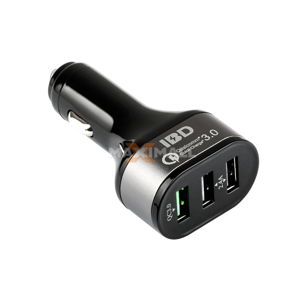 Car USB Charger Qualcomm Quick Charge 3.0 (3 Ports) IBD - Cas Mobil