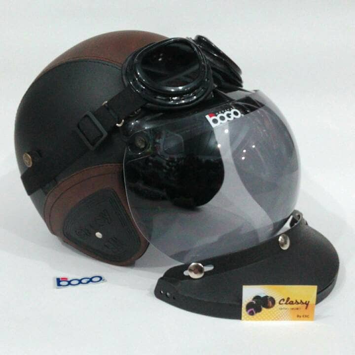 jual promo komplit helm bogo retro klasik dapat kaca pet dan goggle matrix helm jual promo komplit helm bogo retro klasik dapat kaca pet dan goggle matrix helm