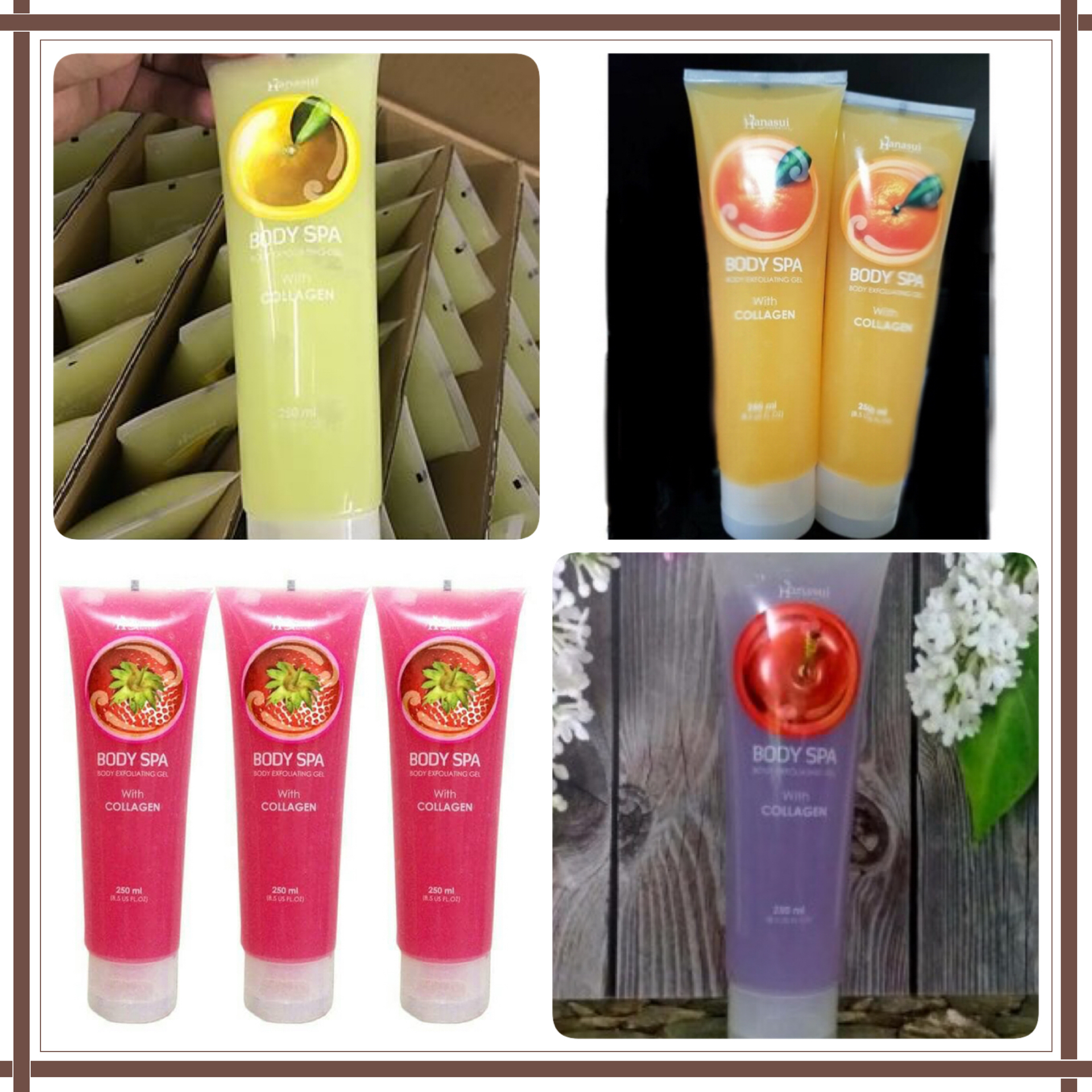 Hanasui Body Exfoliating Gel Original - Hanasui Body Spa Gel BPOM